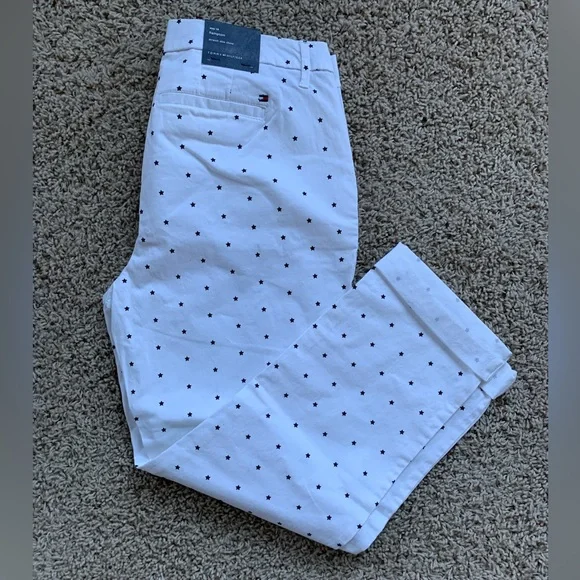 Tommy Hilfiger brand new white with black stars pants size 10 - Picture 5 of 5